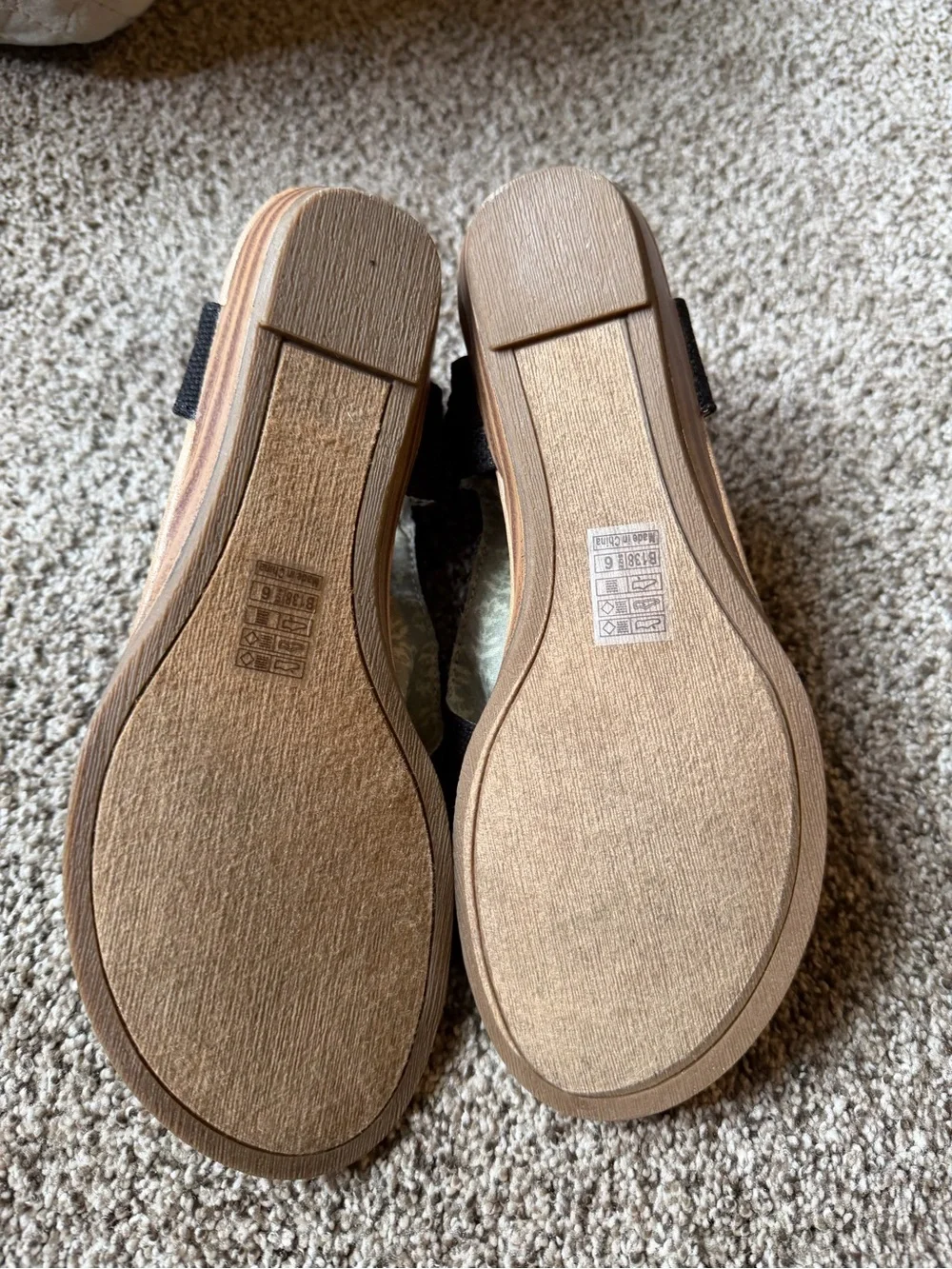 Black Women's Open-Toe Ankle-Strap Sandals with Cushioned Footbed - Picture 3 of 3